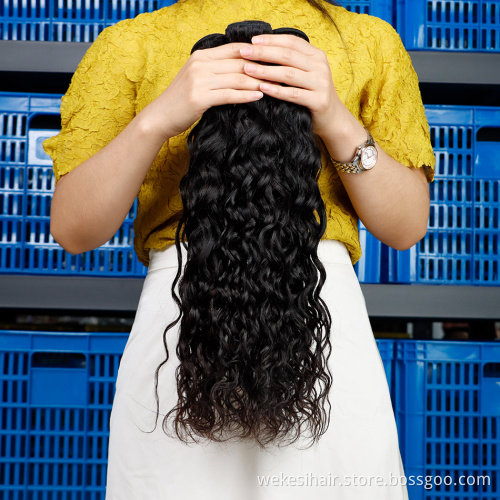 By Hair Bundles Raw Virgin Cuticle Aligned Hair, Human Hair Weave Bundle, Wholesale Double Drawn 10A Virgin Hair